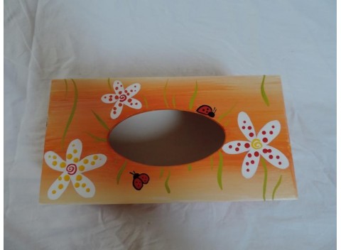 Krabička na kapesníky-oranžová
